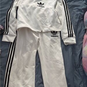 Adidas White Set with Black Accents